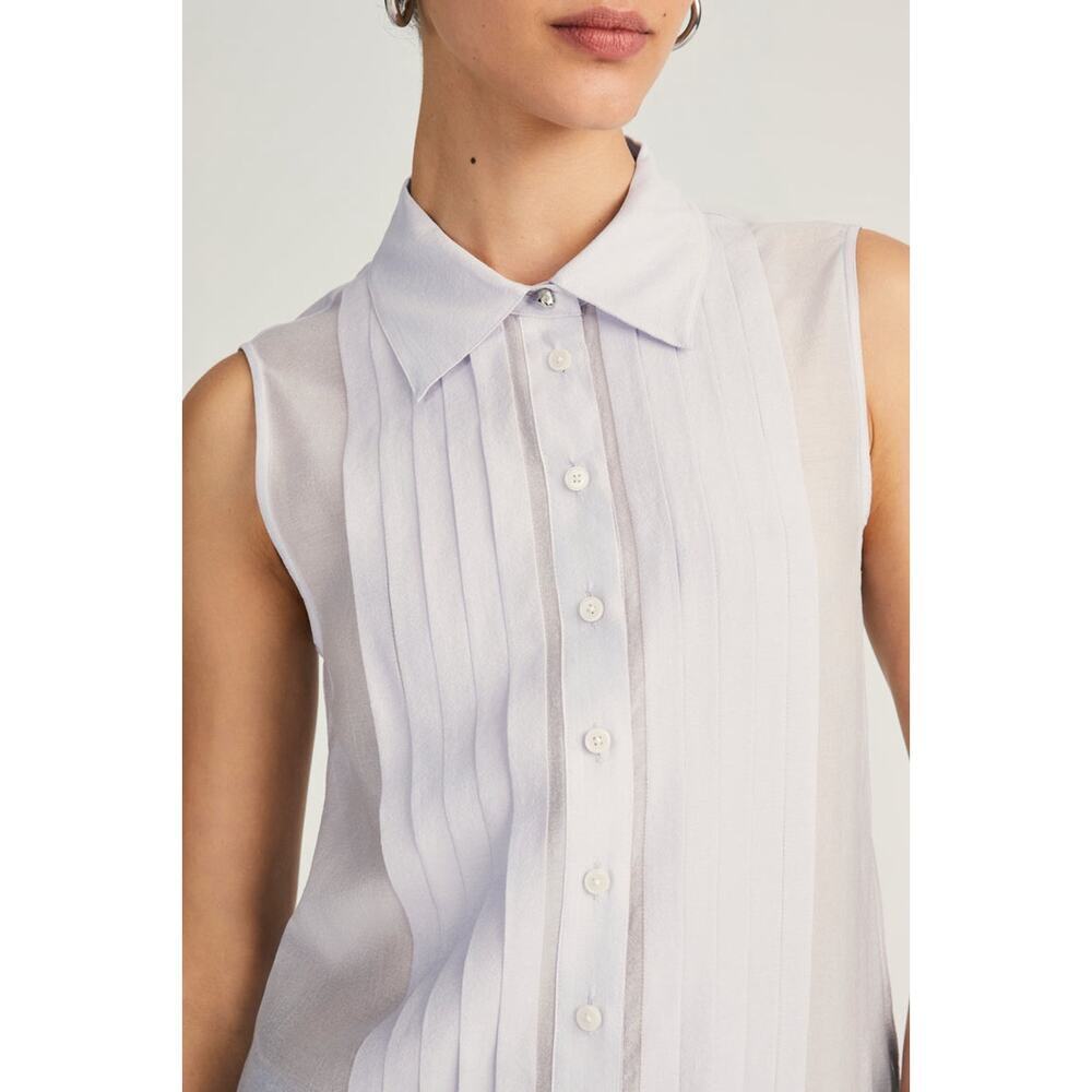 Derek Lam Ivory Sleeveless Blouse - Picture 3 of 5